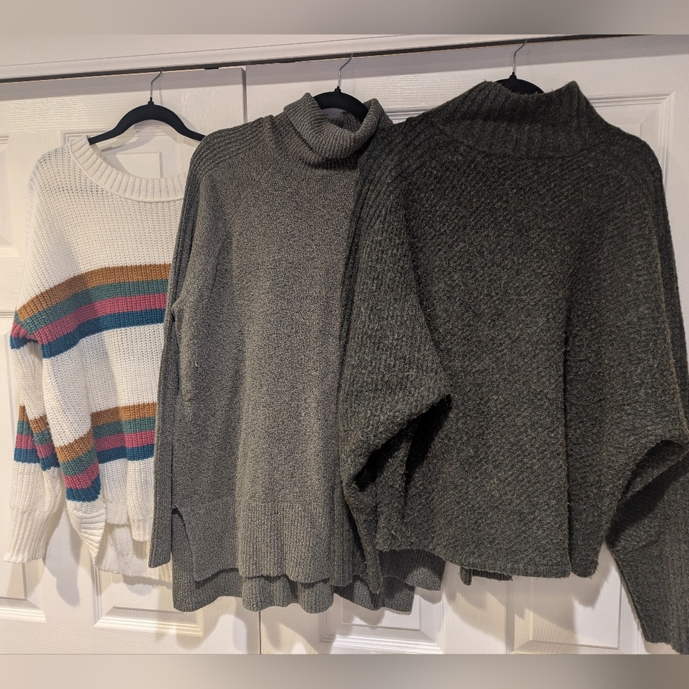 Women's sweater lot, two L one XXL